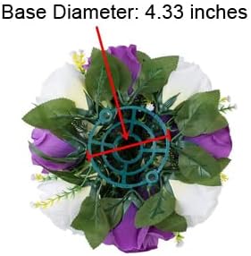 Flower Centerpieces for Wedding Tables: Wedding Table Decorations Purple & White Flower Balls Centerpieces for Engagement Cerebration Party Center Pieces 10 Packs