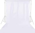 GFCC 10ftx10ft White Backdrop Background for Photography White Photo Booth Backdrop for Photoshoot Photography Background Screen Video Recording Parties Curtain