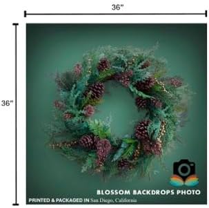 Blossom Flowers Decoration Wallpaper Newborn Baby Photography Background Backdrop Newborn Kids Baby Portrait Backdrop Photoshoot Photo Studio (Christmas Time Floral)