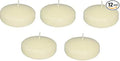D'light Online Floating Candles Bulk Pack for Events, Weddings, Spa, Home Decor, Special Occasions and Holiday Decorations (Large - 3" (Set of 12), Ivory)
