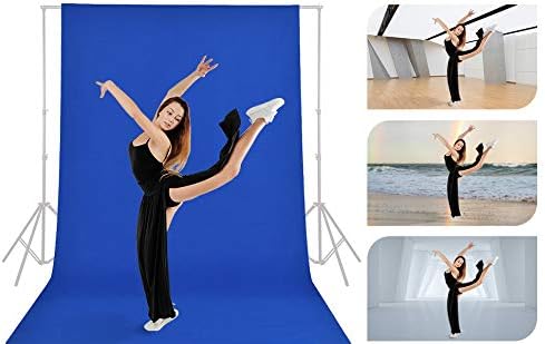 GFCC Royal Blue Backdrop - 8FTX10FT Polyester Blue Photo Backdrop for Photoshoot Background for Photography Screen Video Recording Photo Background