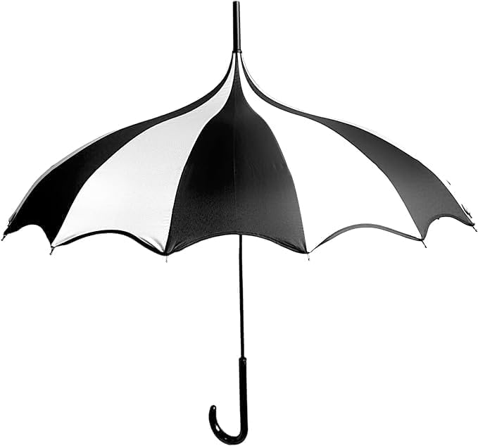 Full Size Dark Wing Pagoda Umbrella - Ideal for All Weather, Perfect for Vampires, Gothic Enthusiasts, and Lovers of Unique Bat Wing Style