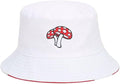 Bucket Hat for Women Men, Cotton Reversible Double Side Wear Sun Hats Beach Fisherman Hat
