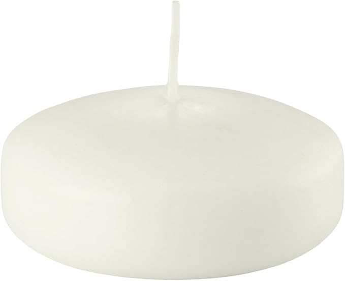 D'light Online Large Set of 72 Off White 3 Inch Floating Candles for Events, Centerpieces at Weddings, Spa, Pool, Home Décor, Cylinder Vases and Holiday Decorations - (Pale Ivory)