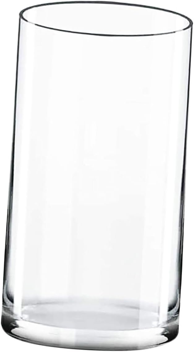 STOBAZA Transparent Glass Cylinder Flower Vase for Indoor Decoration Floral Arrangement Container Elegant Centerpieces for Home Wedding Table Display