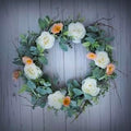 Blossom Flowers Decoration Wallpaper Newborn Baby Photography Background Backdrop Newborn Kids Baby Portrait Backdrop Photoshoot Photo Studio (Boho White)
