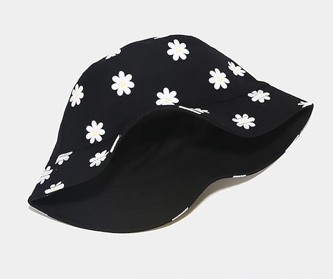Malaxlx Unisex Bucket Hat Beach Sun Hat Aesthetic Fishing Hat for Men Women Teens, Reversible Double-Side-Wear