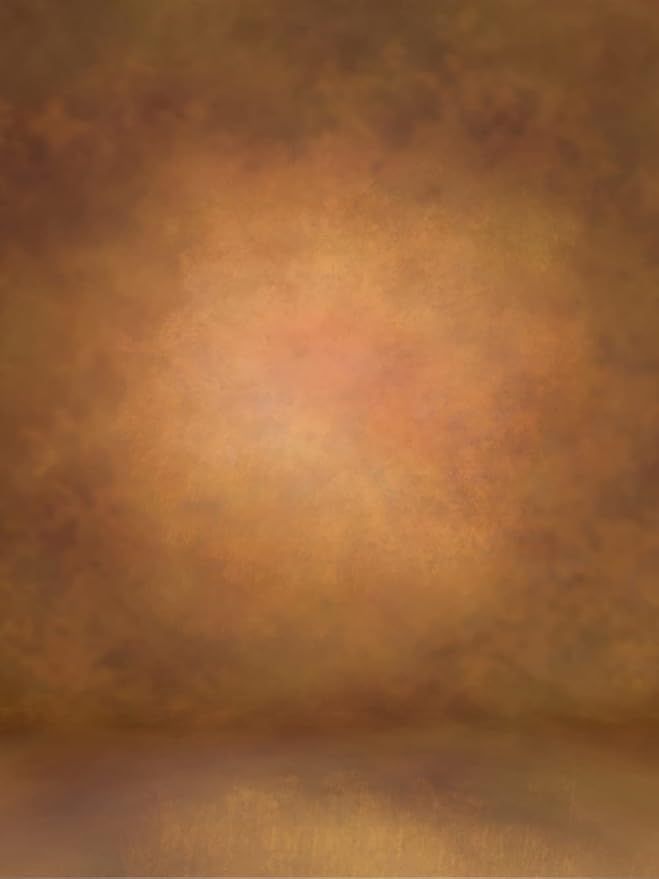 Kate 8×8ft Brown Abstract Photo Backdrop Old Master Texture Background Portrait Light Brown Photography Backdrops for Photographer Headshots Fabric Free Wrinkles
