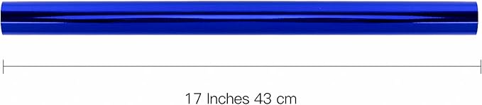 RUSPEPA Royal Blue Metallic Wrapping Paper - Solid Color Paper Perfect for Wedding, Birthday, Christmas, Baby Shower - 17 Inches X 32.8 Feet