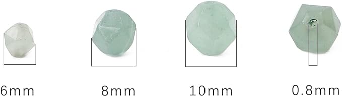 Faceted Natural Green Aventurine Jade Stone Round Beads 6mm 36cm/Strand for Jewelry Making
