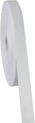 White Double Faced Satin Ribbon 7/8 Inch - 100 Yards Continuous Soft Gift Wrapping Package Ribbon for Invitations, Flower Bouquets, Weddings, Bows, Hair Decoration, Valentine's Day, and Mother's Day