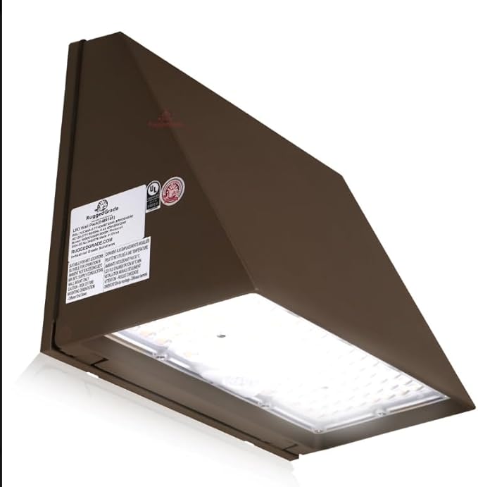 RuggedGrade 40W - Tucana III TunableTech Series - 5,800 Lumens - LED Wall Pack Light with Photocell - Color Selectable 3000K/4000K/5000K - Outdoor LED Light - DLC 5.1 Premium