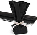 PMU Gift Wrap Mylar Roll Metallic Black 2-sided, 48 Inches X 100 Ft Roll 1.4 Mil Highly Reflective Mylar Film, Great for Gifts, Birthdays, Christmas, Baskets, Arts & Crafts