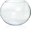 Craft And Party, Glass Bubble Vase, 8" Height x 10" Width Glass Fish Bowl, Bubble Bowl for Terrarium, Flower Centerpiece