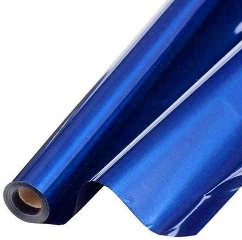 PMU Gift Wrap Mylar Roll Metallic Royal Blue 2-sided, 48 Inches X 25 Ft Roll 1.4 Mil Highly Reflective Mylar Film, Great for Gifts, Birthdays, Christmas, Baskets, Arts & Crafts