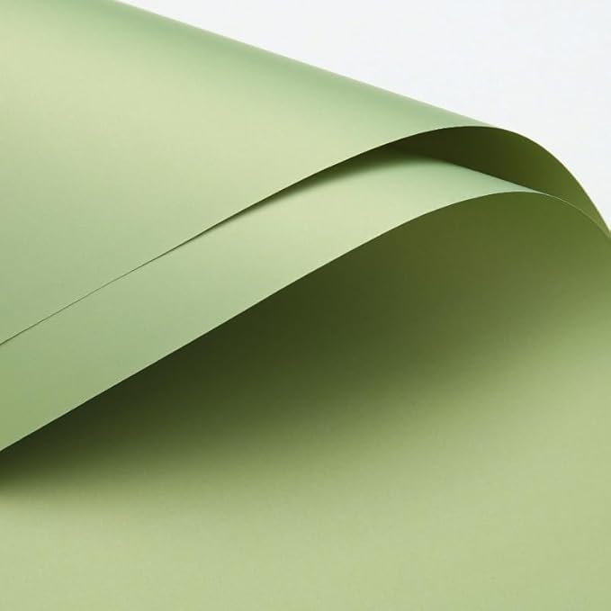 LeZakaa 20 Sheets Flower Wrapping Paper - Waterproof Reversible Floral Bouquet Paper - Military Green Design for Father's Day, Graduation, Party, Holiday