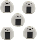 5 PCS Mini Flower Vase, Handmade Ceramic Rice Ball (Japanese Onigiri) Miniature Vases, Charming and Cute Design, Perfect for Dry Flowers - Bulk Bud Vases, Unique and Adorable Japanese Craft