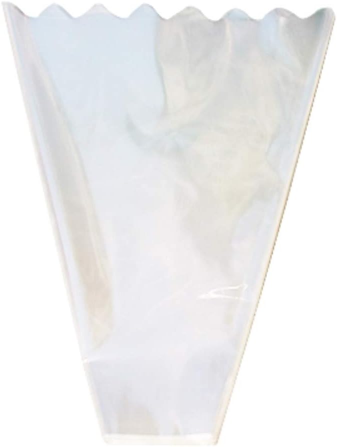BBJ WRAPS Flower Sleeves for Bouquets Clear Rose Flower Bouquet Packaging Bags Floral Arrangement Supplies, 100 Counts (L)