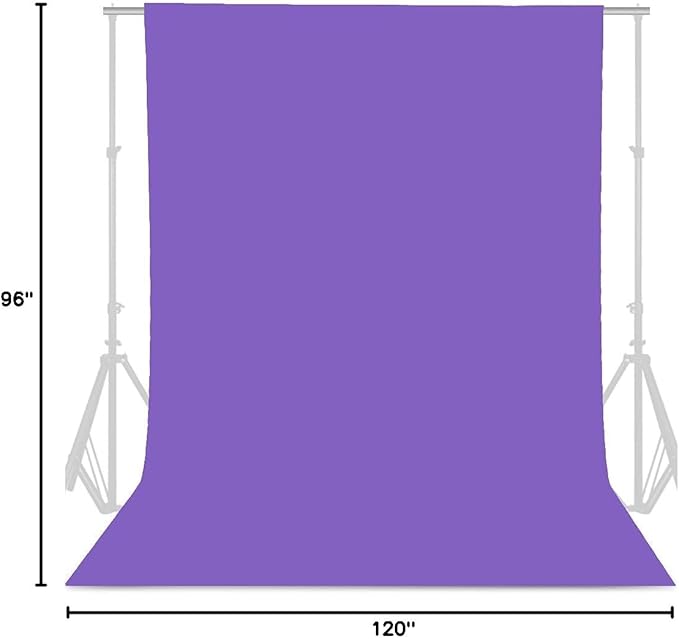 GFCC Purple Backdrop - 8FTX10FT Purple Photo Backdrop for Photoshoot Background for Photography Screen Video Recording Picture Background