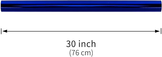 RUSPEPA Royal Blue Metallic Wrapping Paper - 81.5 Sq Ft - Solid Color Paper Perfect for Wedding,Birthday,Christmas,Baby Show - 30 inches x 32.8 feet
