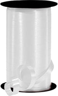 PMU Curling Ribbon - Crimped Texture Curling Ribbons for Gift Box Wrapping, Florist Flowers, Birthday Party Decorations, Festival Art Craft & Christmas Décor - White 3/8 Inch X 250 Yards, Pkg/1