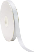 100Yards Double Faced Satin Ribbon Boutique Gift Wrapping Package, DIY Crafts Bow Hair Headband Accessories Assorted Ribbon#29 (5/8" 15mm, White)