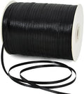 TONIFUL 1/8 Inch x 870 Yards Black Thin Solid Satin Ribbon Giant Spool Polyester Fabric Ribbons for Crafts Hanging Tags Invitation Card Balloons Bouquet Hair Gift Wrapping Party Decoration
