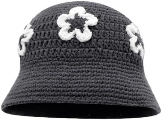 Winter Plush Fuzzy Bucket Hat Flower Fisherman Hats for Women Men Bucket hat