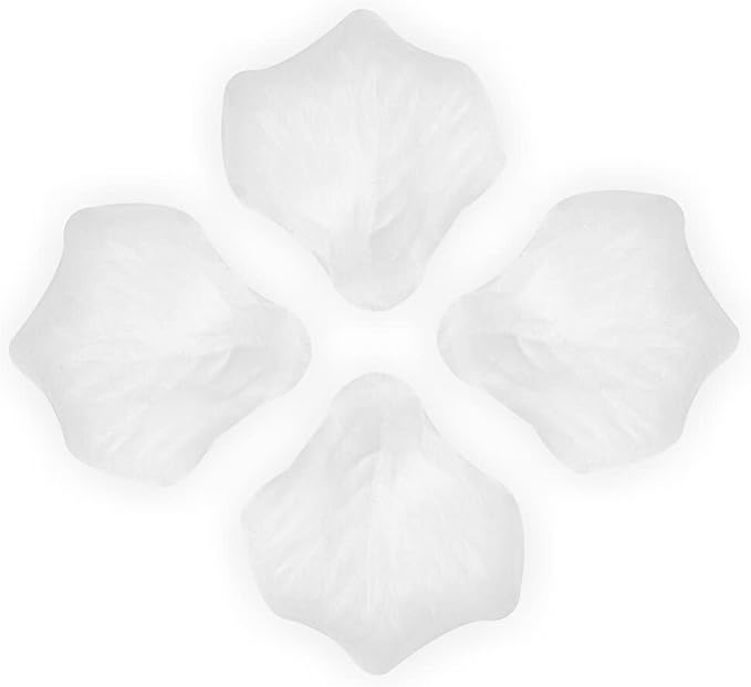 ATFL 2.2'' White Rose Petals Artificial,5000 Pcs White Silk Flower Petals for Weddings,Petalos De Rosas Artificialea para Decoracion