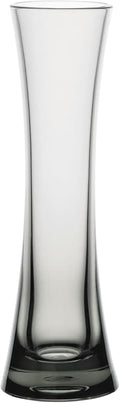 KLIFA- Small Acrylic Round Bud Vase, Shatterproof, High Transparency, Plastic Single Stem Vase, Hight 7.52 inch, 1 pc, Gray-Black