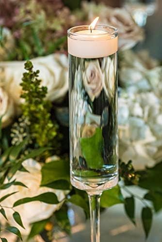 D'light Online Set of 72 Large 3 Inch Floating Candles Bulk Pack for Events, Centerpieces at Weddings, Spa, Pool, Home Décor, for Cylinder Vases, Special Occasions and Decor (Ivory)