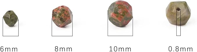 Faceted Natural Unakite Stone Round Beads 10mm 36cm/Strand for Jewelry Making