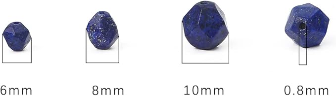 Faceted Natural Lapis Lazuli Stone Round Beads 10mm 36cm/Strand for Jewelry Making