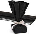 PMU Gift Wrap Mylar Roll Metallic Black 2-sided, 48 Inches X 50 Ft Roll 1.4 Mil Highly Reflective Mylar Film, Great for Gifts, Birthdays, Christmas, Baskets, Arts & Crafts