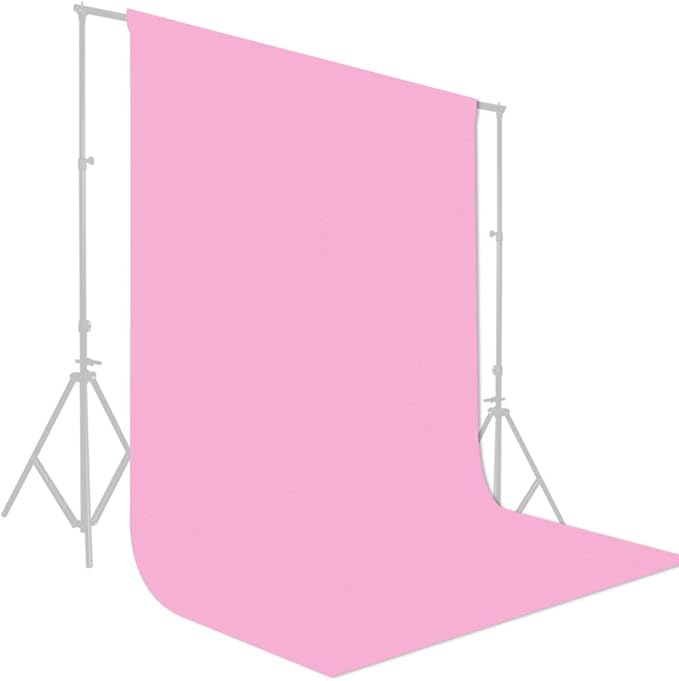 GFCC Pink Backdrop Photography Background - 10ftx10ft Pink Photo Backdrop for Photoshoot Photography Background Screen Video Recording Curtain