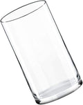 Transparent Cylinder Glass Vase Smooth Touch Floral Arrangement Container for Home Wedding Centerpiece Elegant Modern Flower Holder