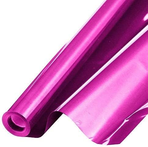 PMU (2 Gift Wrap Mylar Roll Metallic Magenta 2-sided, 24 Inches X 8.3 Ft Roll 1.4 Mil Highly Reflective Mylar Film, Great for Gifts, Birthdays, Christmas, Baskets, Arts & Crafts