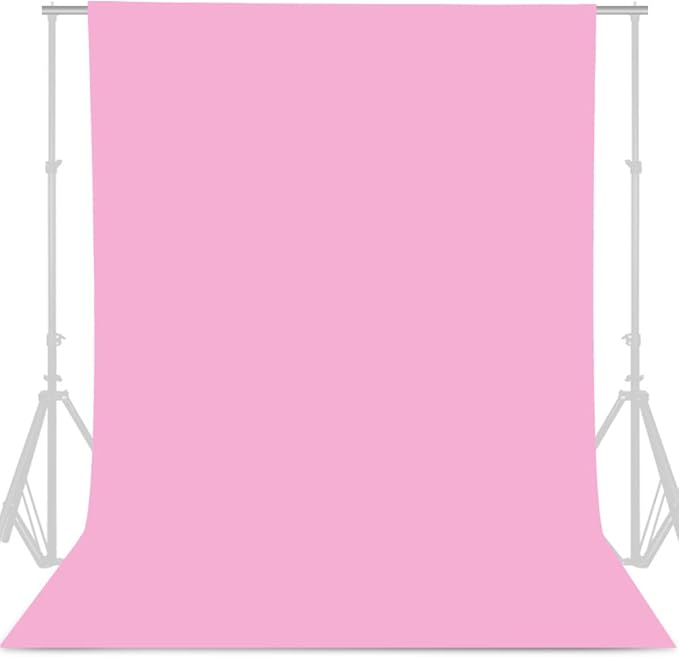 GFCC Pink Backdrop - 8FTX10FT Polyester Pink Photo Backdrop for Photoshoot Background for Photography Screen Video Recording Picture Background