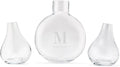 Weddingstar Custom Modern Wedding Sand Ceremony Vase Set - Serif Initial Etching