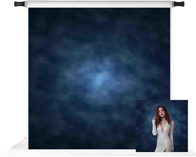 Kate 8x8ft Dark Blue Abstract Photography Backdrop Blue Abstract Textures Background Old Master Photo Backdrops