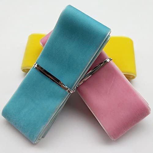 Chenkou Craft 30 Yards 1 1/2" (40mm) Velvet Ribbon Total 30 Colors Assorted Lots Bulk (Multicolored, 1 1/2"(40mm))