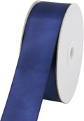 Navy Blue Double Faced Satin Ribbon 1-1/2 inch Flower Boutique Gift Wrapping Ribbon 1.5inch 50yards Fabric Silk Bow Ribbon for Valentine's Day,DIY Crafts Hair Headband-Sewing-Wedding Decorations