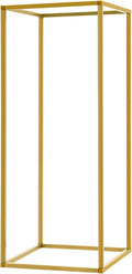 10PC 23.6" Flower Stand for Wedding Metal Cylinder Stands for Party Rectangular Gold Centerpieces Flower Vase Gold Pedestal Columns for Weddings Indoor Outdoor Flower Plant Stand Decoration