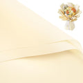 WRAPAHOLIC 20 Sheets Flower Wrapping Paper - 22.4 x 22.4 inch Pure Cream Yellow Color Water-Resistant Floral Bouquet Wrapping Paper, Florist Supplies Packaging for Fall Wedding Birthday Gift DIY