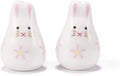 Beadthoven 5pcs Easter Rabbit Ceramic Beads White Rabbit Handmade Porcelain Beads Cute Lucky Animal Loose Craft Spacers for Jewelry Making DIY Bracelet Necklace Earrings Crafting 21x13.5mm Hole: 1.8mm