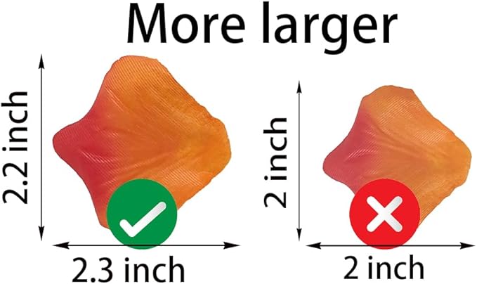 1500 PCS Separated Artificial Orange and Red Rose Petals, Sunset Flower Petals,Orange Flower Girl Petals for Wedding Decor,Romantic Night for her Set