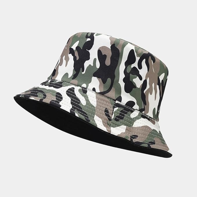Quanhaigou Bucket Hat for Men Women,Packable Reversible Printed Sun Hats,Fisherman Outdoor Summer Travel Hiking Beach Caps
