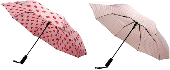 Nollia Windproof Automatic Travel Umbrella, Compact Portable with Reinforced Ribs for Sun & Rain