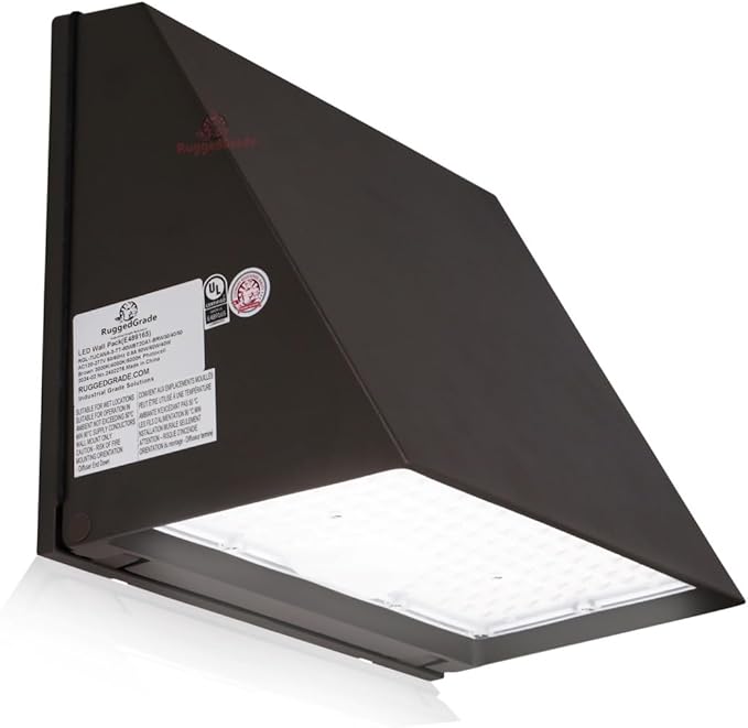 RuggedGrade 80W - Tucana III TunableTech Series - 11,200 Lumens - LED Wall Pack Light with Photocell - Color Selectable 3000K/4000K/5000K - Outdoor LED Light - DLC 5.1 Premium
