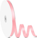 3/8" x 100 Yards Satin Ribbon - Rose Gold Silk Ribbon with Spool - Ideal for Gift Wrapping, Floral Bouquets, Crafts, Wedding Party Decorations, Christmas and Sewing Projects